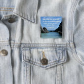 1 Samuel 2:2 Vierkante Button 5,1 Cm (In situ)