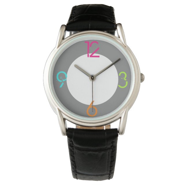 1 seconde verder dan nu is de toekomstige 25 horlo horloge (Voorkant)