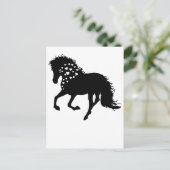 1- Shirt van paarden, T-shirt van paardenpest, mei Briefkaart (Staand voorkant)