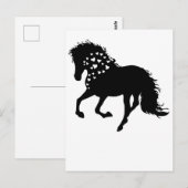 1- Shirt van paarden, T-shirt van paardenpest, mei Briefkaart (Voorkant / Achterkant)