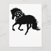 1- Shirt van paarden, T-shirt van paardenpest, mei Briefkaart (Voorkant)