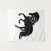 1- Shirt van paarden, T-shirt van paardenpest, mei Wandkleed (Voorkant (horizontaal))