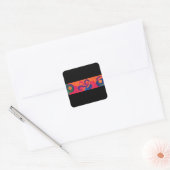 1 Silverback Gorilla vs 100 mensen Vierkante Sticker (Envelop)