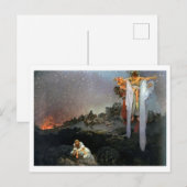 #1 Slavs in hun oorspronkelijke thuisland, Mucha Briefkaart (Voorkant / Achterkant)