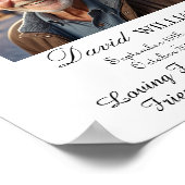 1 speciale foto in Loving Memory Service Memorial Poster (Hoek)