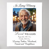 1 speciale foto in Loving Memory Service Memorial Poster (Voorkant)