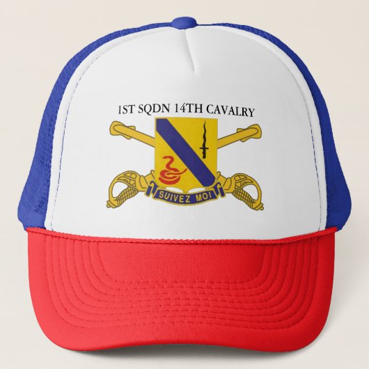 1 SQUADRON 14th CAVALRY Trucker Pet (Voorkant)