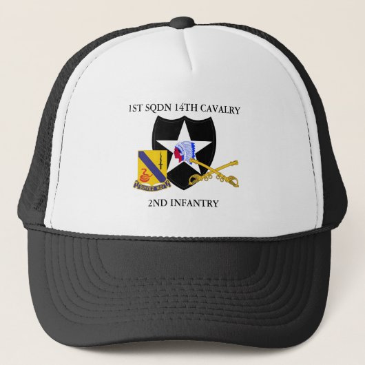 1 SQUADRON 14th CAVALRY Trucker Pet (Voorkant)
