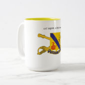 1 SQUADRON 14th CAVALRY Tweekleurige Koffiemok (Voorkant links)