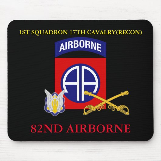 1 SQUADRON 17TH CAVALRY (RECON) 82ND AIRBORNE MUISMAT (Voorkant)