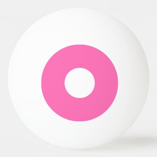 1 Star Ping Pong Ball - Roze en wit. (Voorkant)