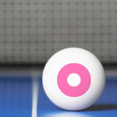 1 Star Ping Pong Ball - Roze en wit. (Net)