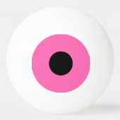 1 Star Ping Pong Ball - Roze en zwart. (Voorkant)