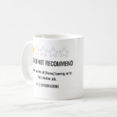 1 Star Review Coworker Leaving Mug Koffiemok (Voorkant links)