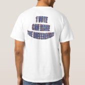 1 stem kan het verschil maken, verkiezingen t-shirt (Achterkant)