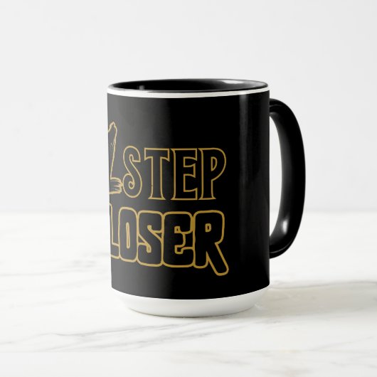 1 Step Closer – Motivational Quote  Mok (Voorkant rechts)