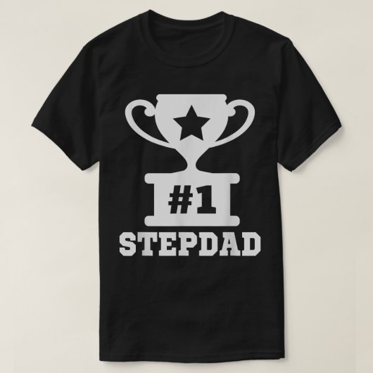 1 Stepdad Nummer 1 Stepdad Stepfather Funny Fath T-shirt (Design voorkant)