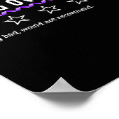 1 ster Rating Drug Overdose Awareness Funny Fighte Poster (Hoek)