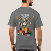 1 STERREN GEVECHT VET GOLFOORLOG T-SHIRT (Achterkant)