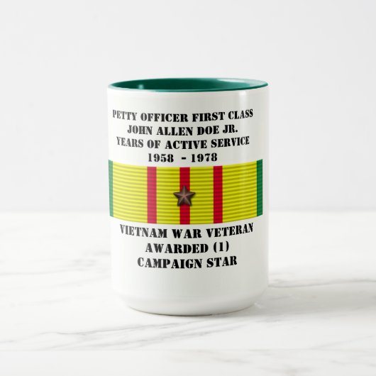 1 STERREN ZEILER VIETNAM OORLOG MOK (Midden)