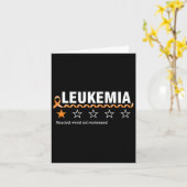 1 sterrenrating Leukemie Bewustzijn Fun Fighter Kaart (Gele Bloem)