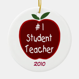 #1 Student Teacher Ornament