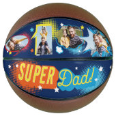 #1 Super Dad Comic Book Bubbles Custom Vier Foto's Basketbal (Voorkant)