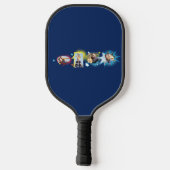 #1 Super Dad Comic Book Bubbles Custom Vier Foto's Pickleball Paddle (Achterkant)
