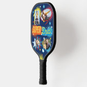 #1 Super Dad Comic Book Bubbles Custom Vier Foto's Pickleball Paddle (Links)