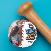 #1 Super Dad Superheld Comic Book Monogram & Foto