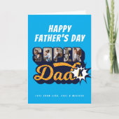 #1 Super Pap Superheld Comic Book Vaderdag Kaart (Voorkant)