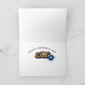 #1 Super Pap Superheld Comic Book Vaderdag Kaart (Binnen)