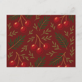 🎄 1. Sweet Cherry Holiday Charm Collection Feestdagenkaart