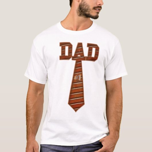 #1 T-shirt voor papa (Voorkant)