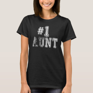 1 Tante nummer één Moederdag met de liefdesprijs T-shirt