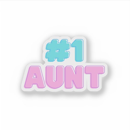 #1 Tante Sticker (Voorkant)