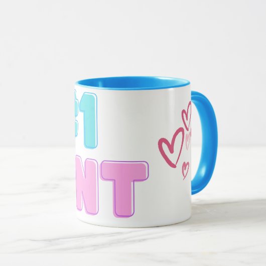 #1 Tante Sticker Mok (Voorkant rechts)