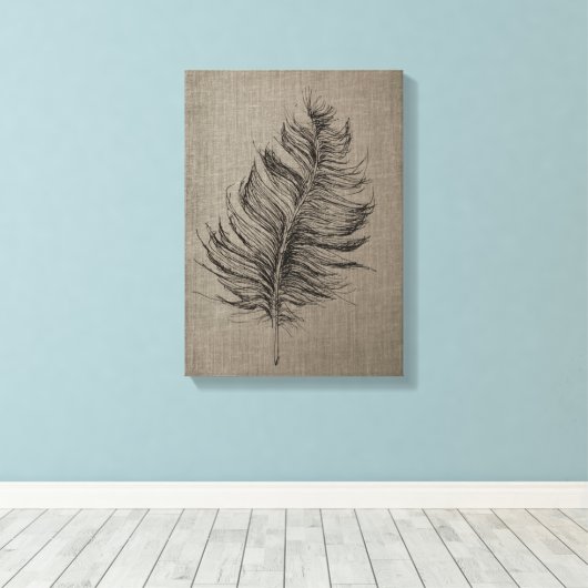 1 Taupe Canvas Wall Art (Insitu (Houten vloer))