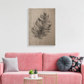 1 Taupe Canvas Wall Art Afdruk (Insitu (Woonkamer))