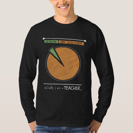 1 Teacher 99 Social Worker Men Women T-shirt (Voorkant)