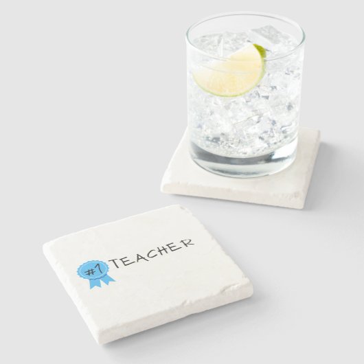 #1 Teacher Stenen Onderzetter (Zijkant)