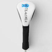 #1 Teacher White Golfheadcover (Voorkant)