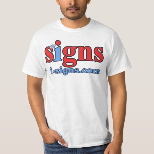 #1 teken t-shirt (Voorkant)
