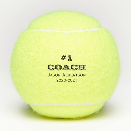#1 Tennis Coach Awards Tennisballen (Voorkant)