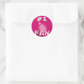 #1 Tennis Fan Stickers (roze racket) (Tas)