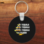 1 Tequila 2 Tequila 3 Tequila Floor Cinco De Mayo Sleutelhanger (Voorkant)
