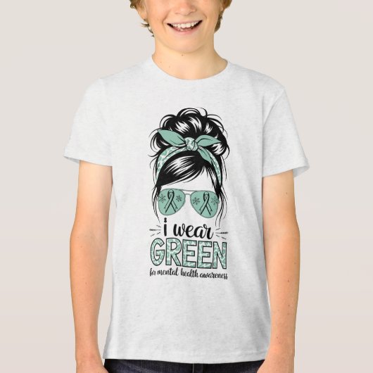 1 Tequila 2 Tequila 3 Tequila Floor. Cinco De Mayo Tri-Blend Shirt (Voorkant)