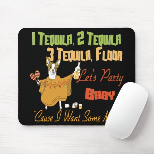 1 Tequila 2 Tequila 3 Tequila Floor Muismat (Met muis)