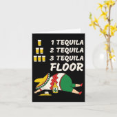 1 Tequila 2 Tequila 3 Tequila Vloer - Grappig Fees Kaart (Gele Bloem)