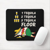 1 tequila 2 tequila 3 tequila vloer - grappig fees muismat (Met muis)